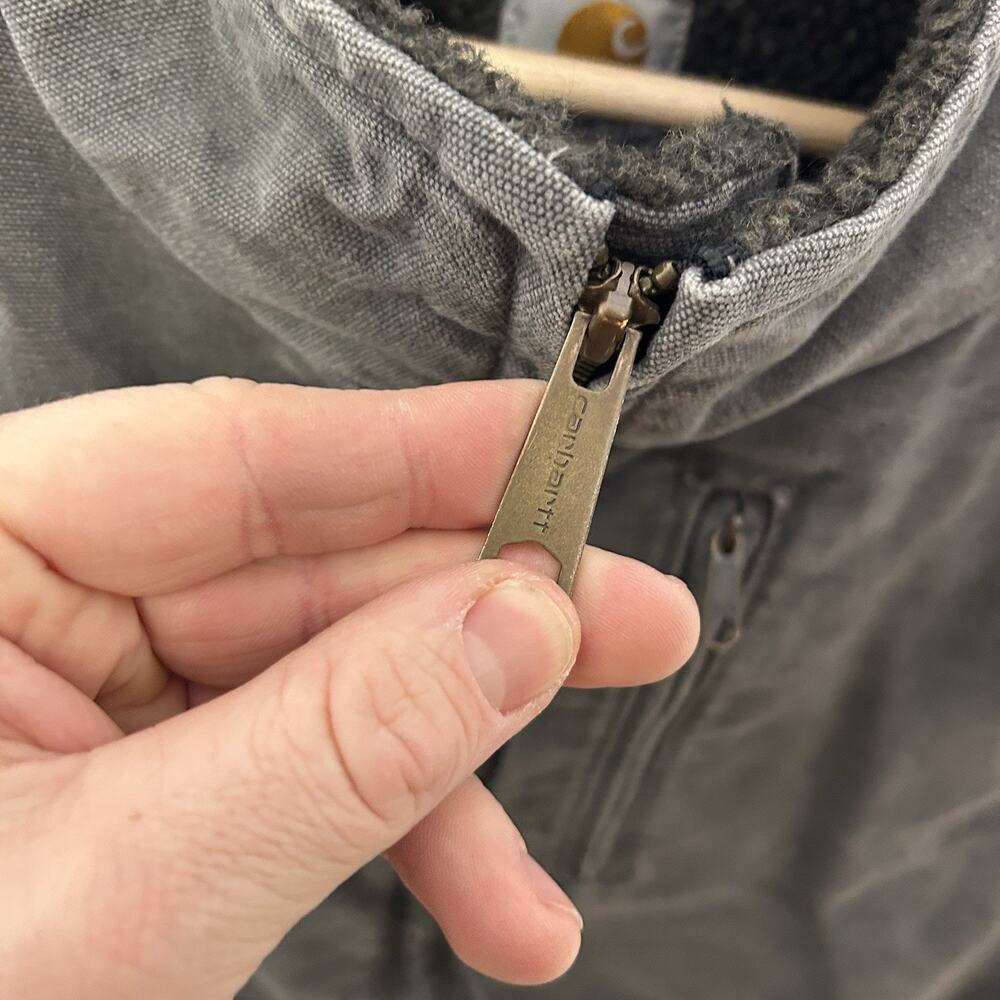 Carhartt Sandstone Sherpa-Lined Vest “Gravel” V33 GVL - Picture 11 of 11